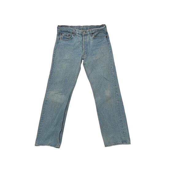 vintage Levi’s 501 Jeans 36x30 medium Wash Made in USA Button Fly 90s 1996 - Picture 1 of 10